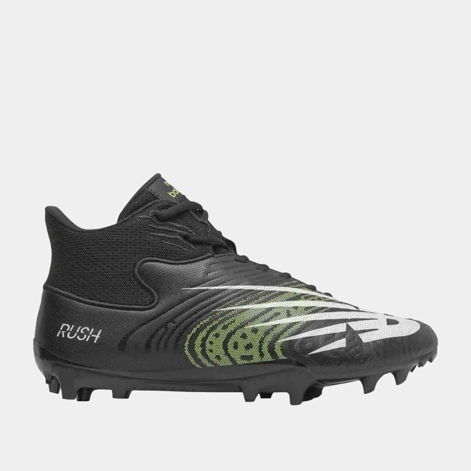 New Balance Rush V3 Mid Lacrosse Cleats for Men - Lightweight Performance Shoes for Lacrosse & Field Sports - Perfect for Competitive Play & Training