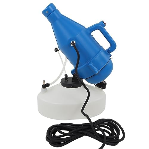4.5L Electric ULV Portable Fogger Sprayer Machine - 32.8ft Spray Range, 110V Plug-in Cold Mist Sprayer for Yard, Garden, Hotel Disinfection & Pest Control - Ideal for Mosquito Repellent, Sanitizing, and Outdoor Cooling