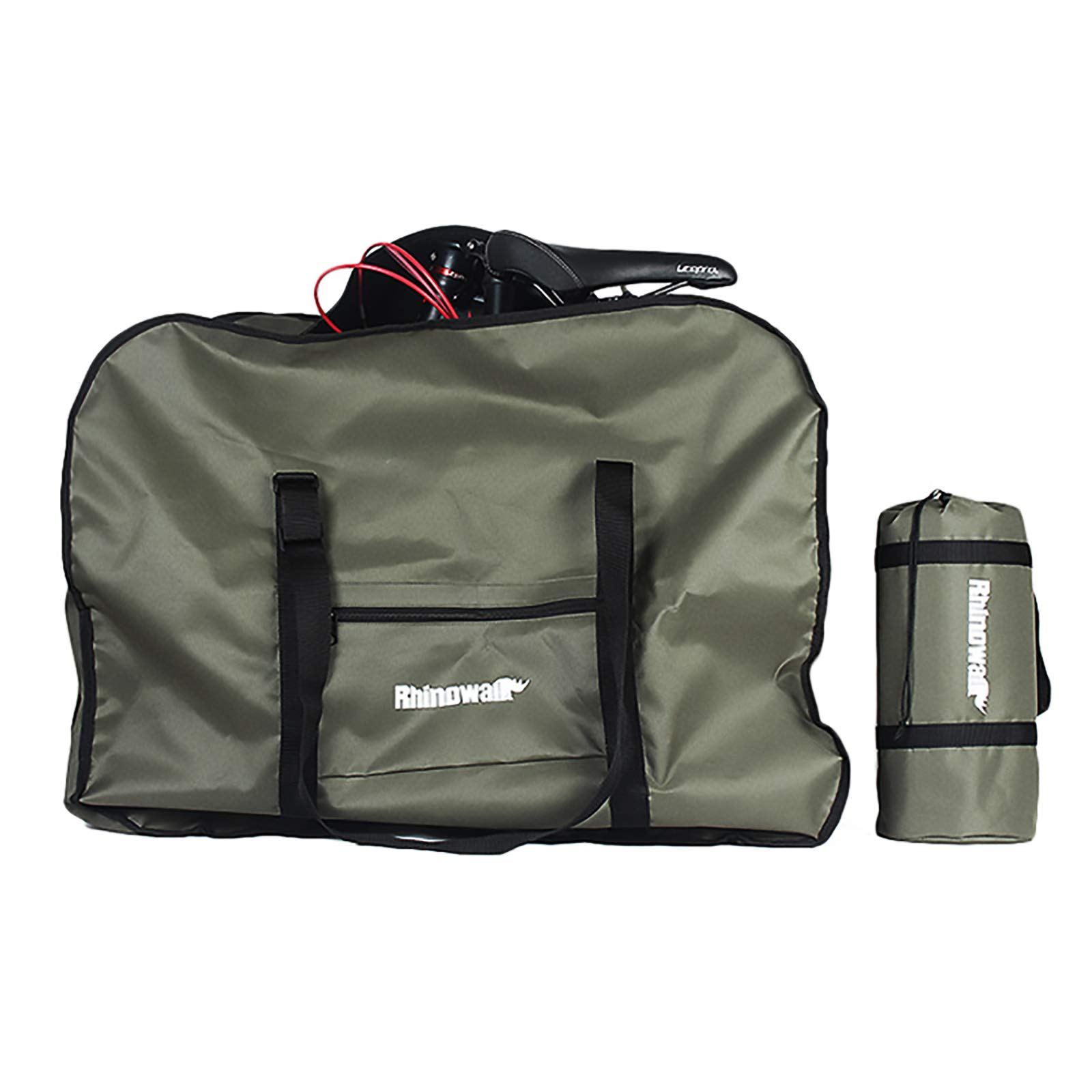 LVNRIDS Waterproof Folding Bike Travel Bag - Lightweight Bicycle Transport Case with Storage Pouch for Commuting, Camping & Airplane Travel