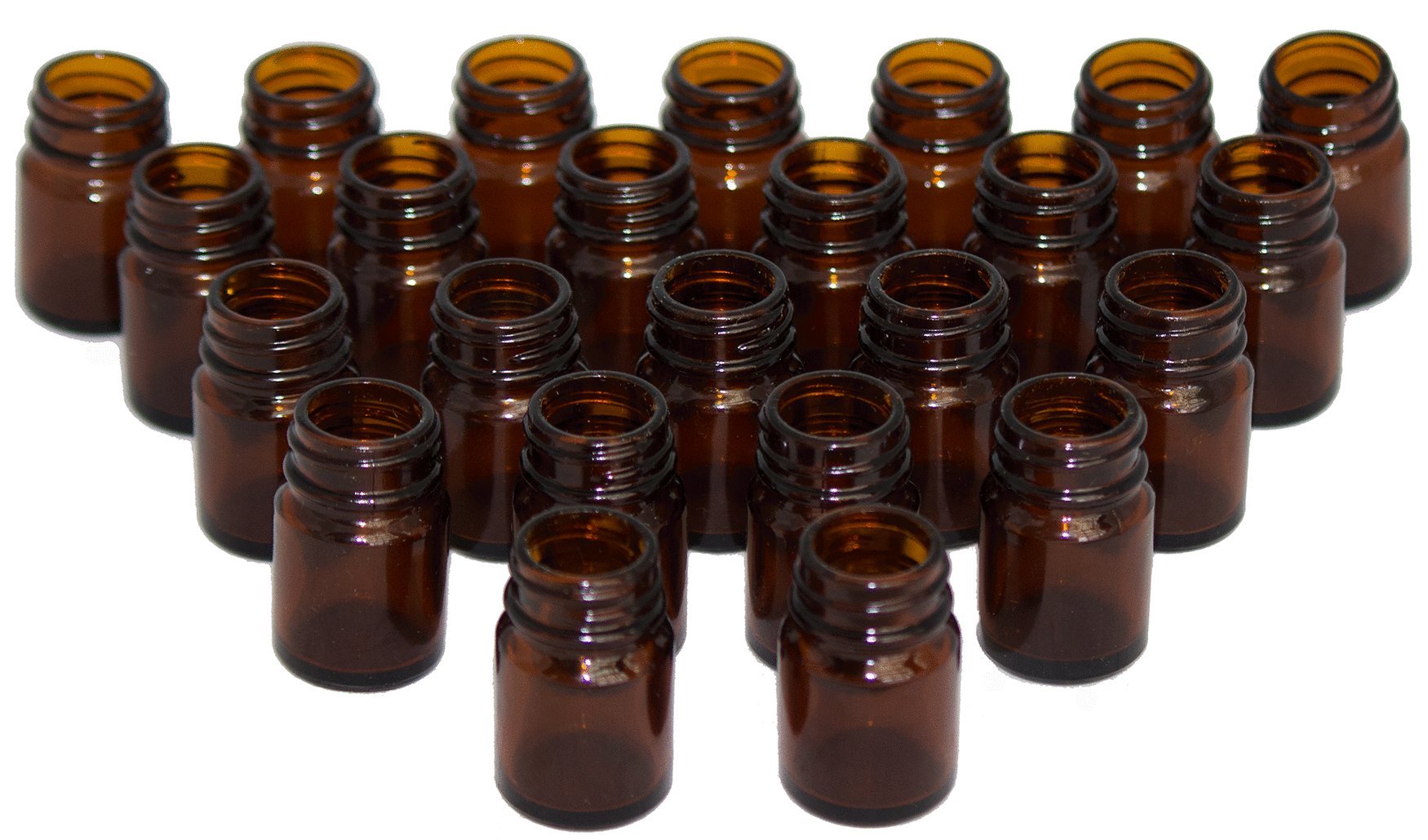 15mL / 15cc / 0.5oz Amber Glass Bottles with Wide Mouth - Pack of 400 - Ideal for Essential Oils, DIY Beauty Products & Herbal Tinctures Storage