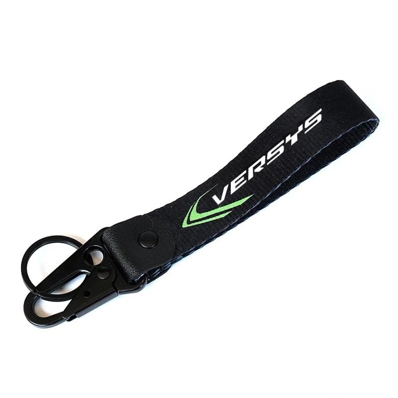 MOWOK Motorcycle Key Cover Case Shell & Keyring Keychain for Kawasaki Versys 650 1000 (2012-2021) - Durable Bike Key Accessories for Protection & Style - Perfect for Daily Commuting and Adventure Riding