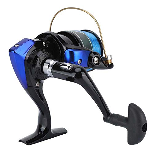 **YF Series 2000-Black Fishing Reel - 12BB Ball Bearing, Plastic Plated for Freshwater & Saltwater Fishing - Perfect for Bass, Trout, and Offshore Angling**