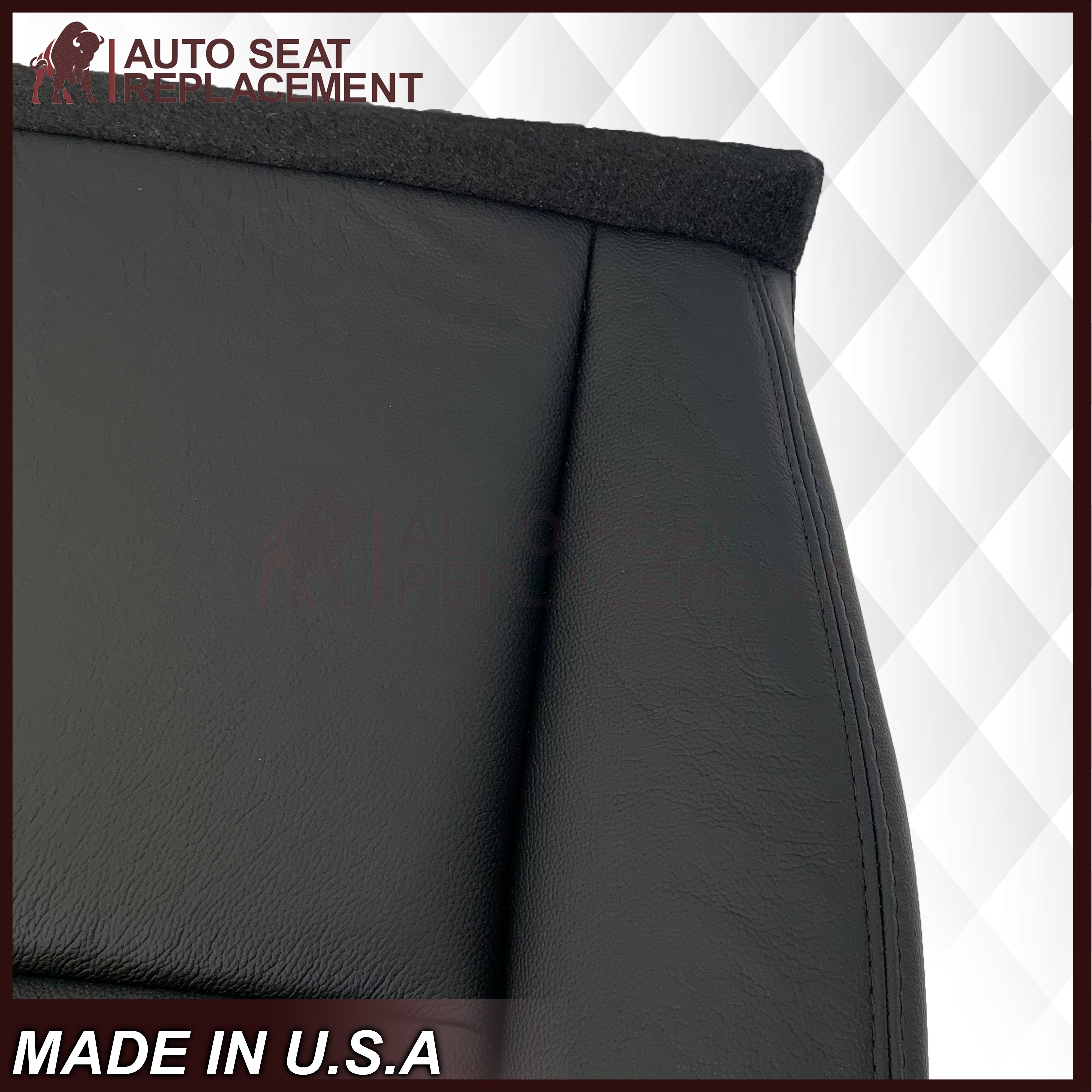 2007-2014 Chevy Tahoe Suburban Silverado Avalanche Custom Fit Seat Covers - Durable Non-Perforated Black Leather for Enhanced Comfort & Protection | Perfect for Road Trips, Daily Commutes & Family Adventures