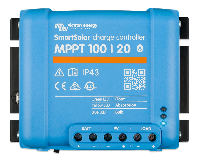 SmartSolar MPPT 100/20 Charge Controller - 48V Solar Panel Regulator for RV, Boat & Off-Grid Power Systems | High Efficiency Solar Battery Charger