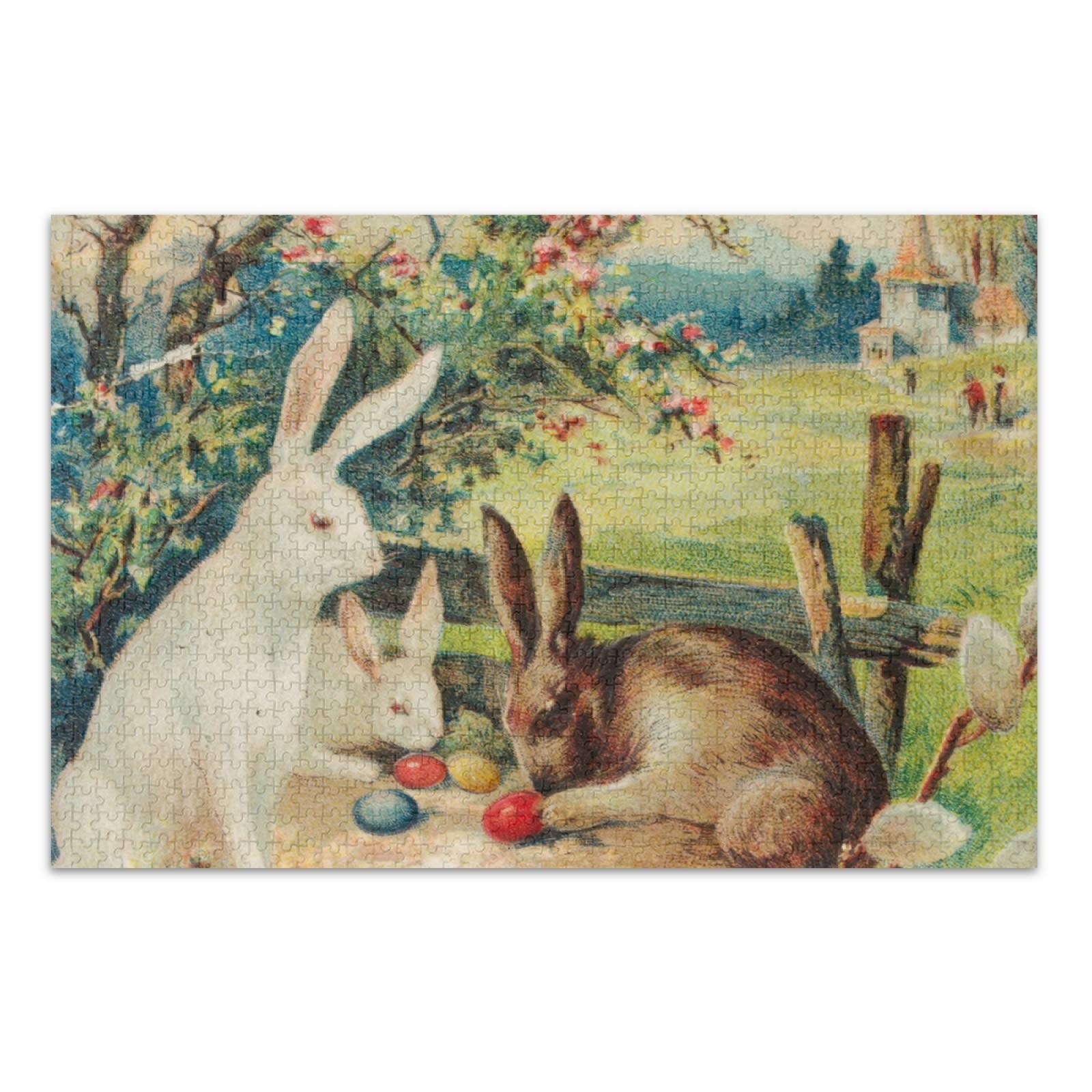 500 Piece Rabbit Jigsaw Puzzle for Adults & Teens - Educational Family Puzzle Game for Kids, Stress Relief & Brain Training - Perfect Gift for Home Decor, Classroom Learning & Relaxation Activities