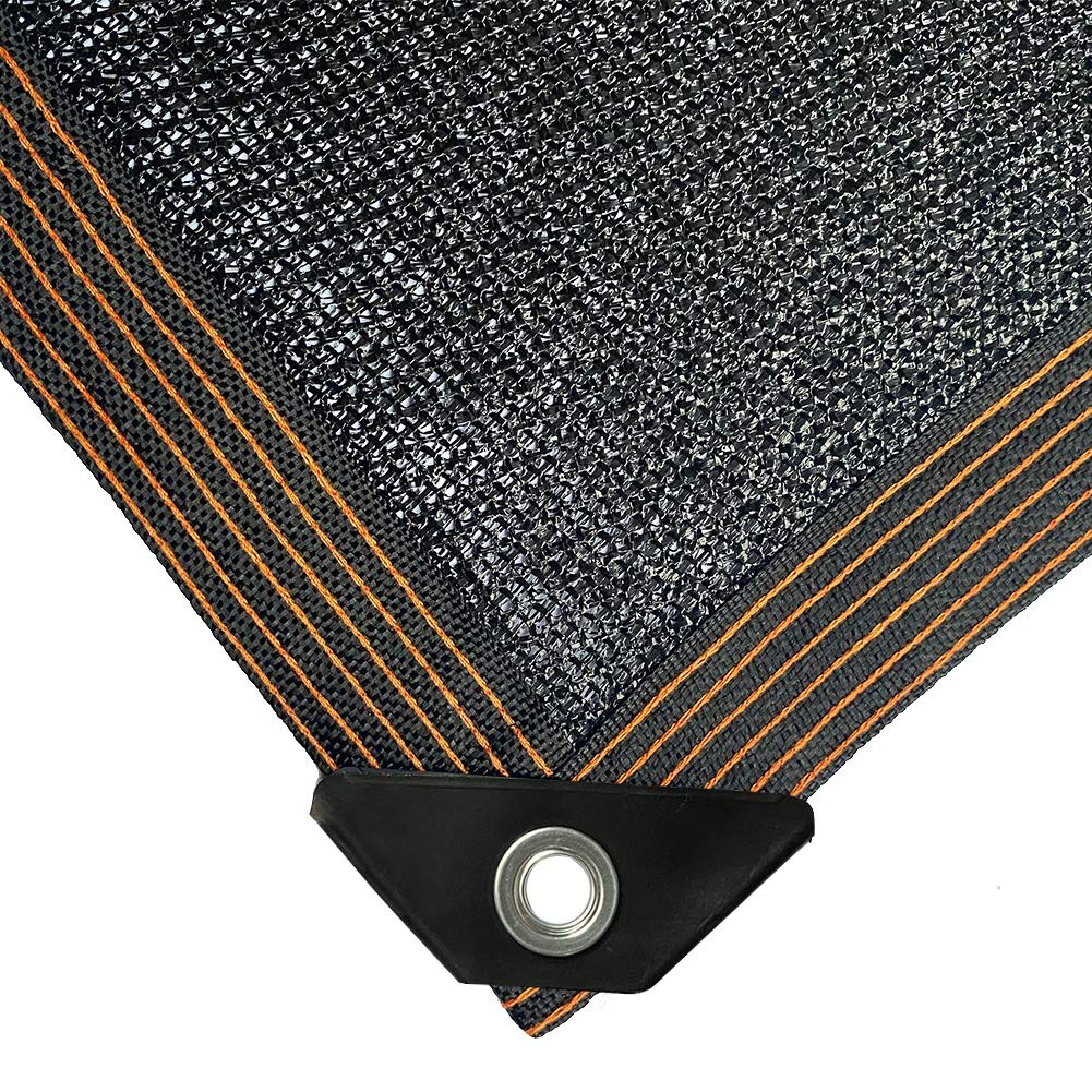 Winemana 70% Black Shade Cloth - 12x8 FT Durable UV Resistant Mesh Tarp with Reinforced Grommets & Taped Edges - Garden Sun Shade Netting for Plant Cover, Greenhouse, Patio, Tomatoes, Chicken Coop & Kennel - Perfect for Outdoor Protection & Temperature Control