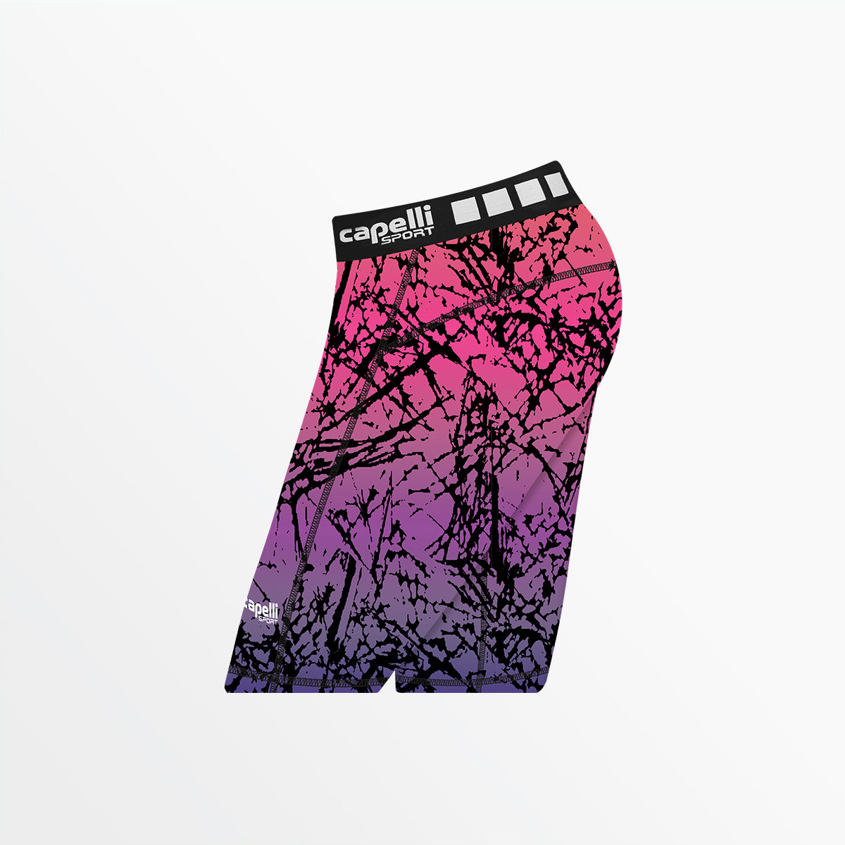 Women's Distressed Ombre Biker Shorts - High Waisted Workout Shorts for Yoga, Running & Gym - Trendy Casual Streetwear Fashion