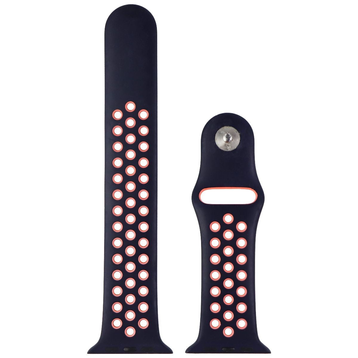 Apple Watch Nike Sport Band 44mm - Blue/Mango Strap for 42mm/44mm/45mm Models (M/L Size) - Perfect for Running, Gym & Active Lifestyle