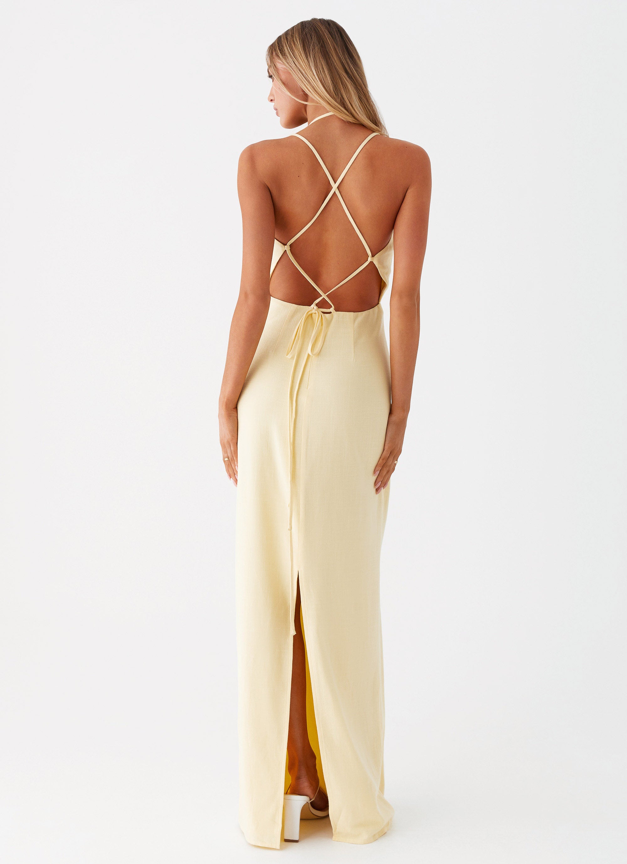 Indi Maxi Dress - Flowy Yellow Boho Summer Dress for Women | Beach, Vacation & Casual Wear