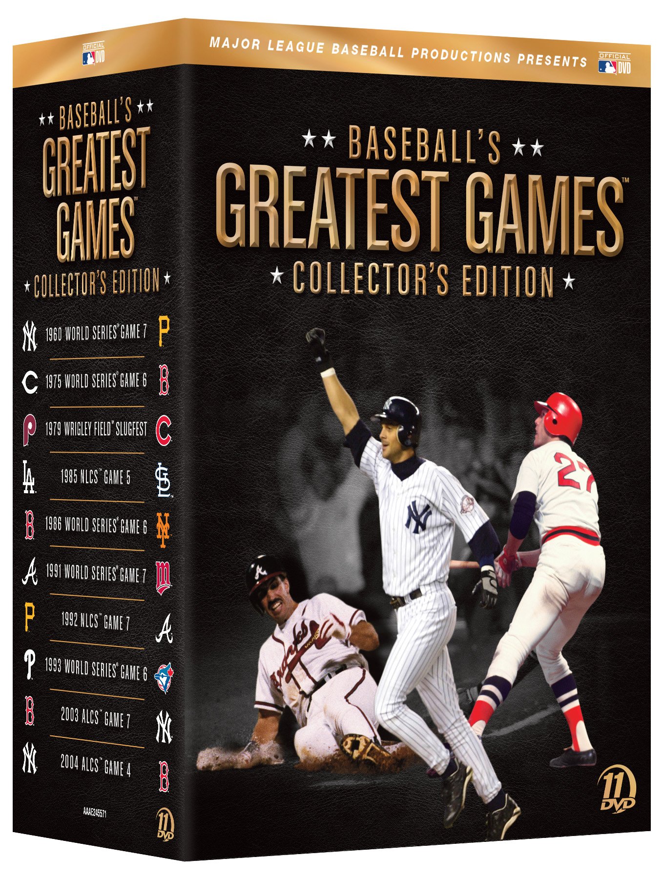 Baseball's Greatest Games: Collector's Edition DVD | Classic MLB Matches & Historic Moments | Perfect for Sports Fans & Memorabilia Collectors