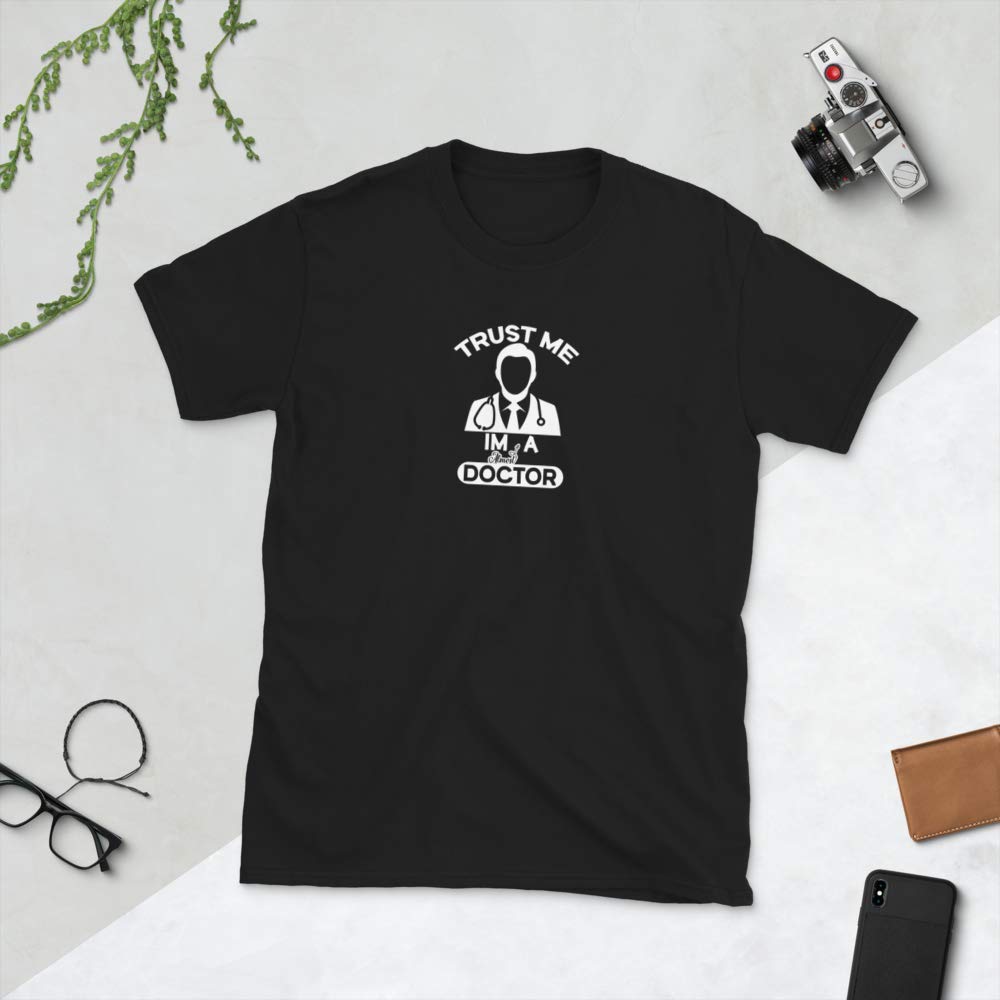Funny 'Trust Me, I'm Almost a Doctor' Graduation T-Shirt - Class of 2021 Gifts for High School, College, Masters & PhD Grads - Black - Perfect for Graduation Parties & Celebrations