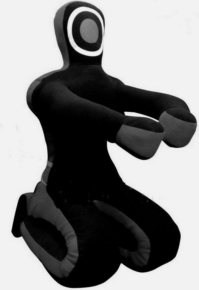 Best BJJ Grappling Dummy for Jiu Jitsu & Judo Training - Unfilled Punching Bag (Black) | Perfect for MMA, Self-Defense & Home Workouts