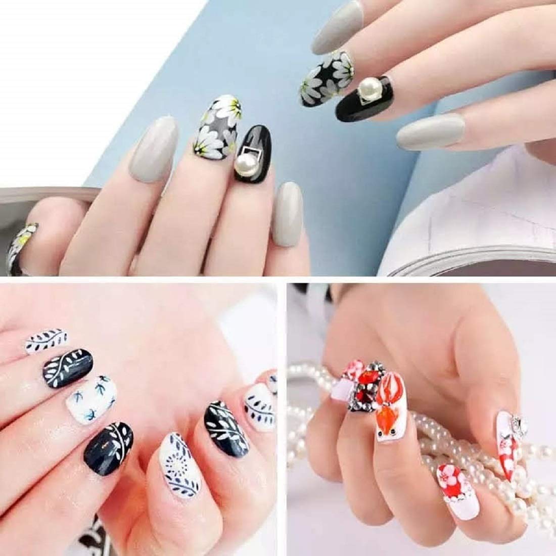 Professional UV LED Nail Art Gel Polish - Long Lasting Black Color Gel Lacquer for Salon & Home Manicures - Perfect for Nail Extensions, French Tips & DIY Nail Designs