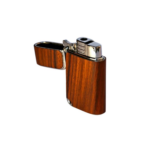 Brizard & Co Nano Series 2 Rosewood Torch Flame Cigar Lighter - Premium Butane Lighter for Cigars, Perfect for Outdoor Use & Gifts