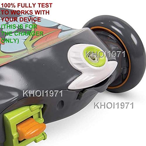 6V AC Wall Charger Power Adapter for Huffy 18007P 2-in-1 Bubble Scooter & Dragons Ride-On Toy - Replacement Battery Charger (Not OEM) - Perfect for Kids' Electric Scooters and Ride-On Vehicles