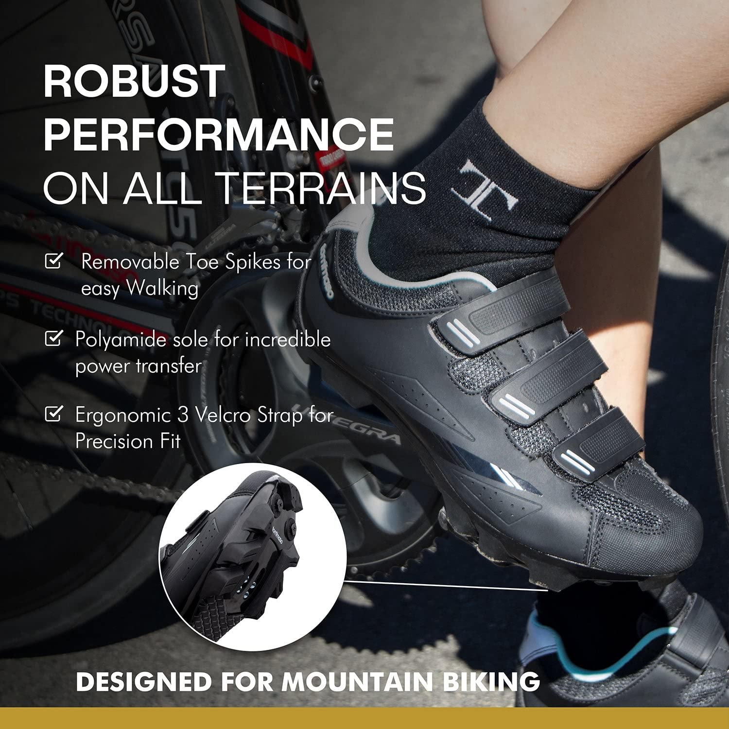 Tommaso Women's SPD Cycling Shoes - Lightweight Road & Mountain Bike Shoes with Cleats - Perfect for Indoor & Outdoor Cycling, Spin Class, Commuting, and Fitness Training