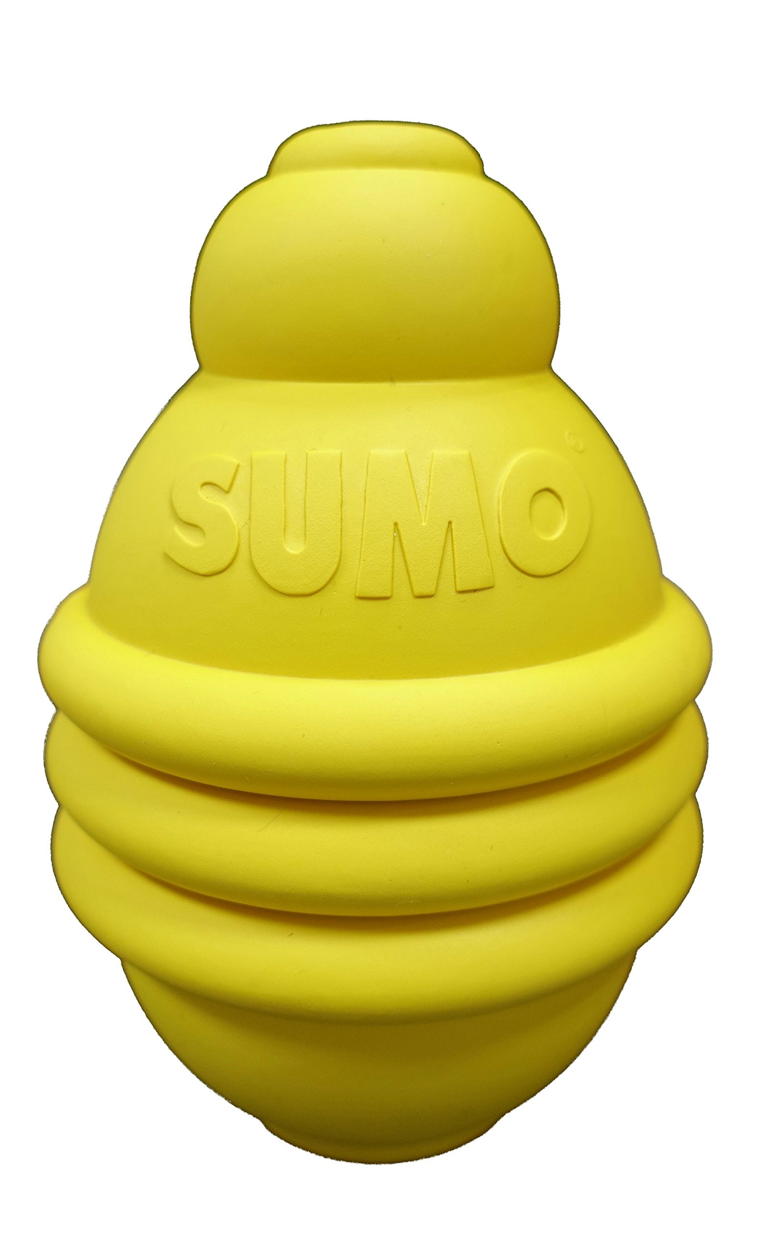 Durable Sumo Rubber Chew Toy for Large Dogs - Tough & Safe Dog Chew Toy for Aggressive Chewers - Perfect for Playtime, Training & Dental Health