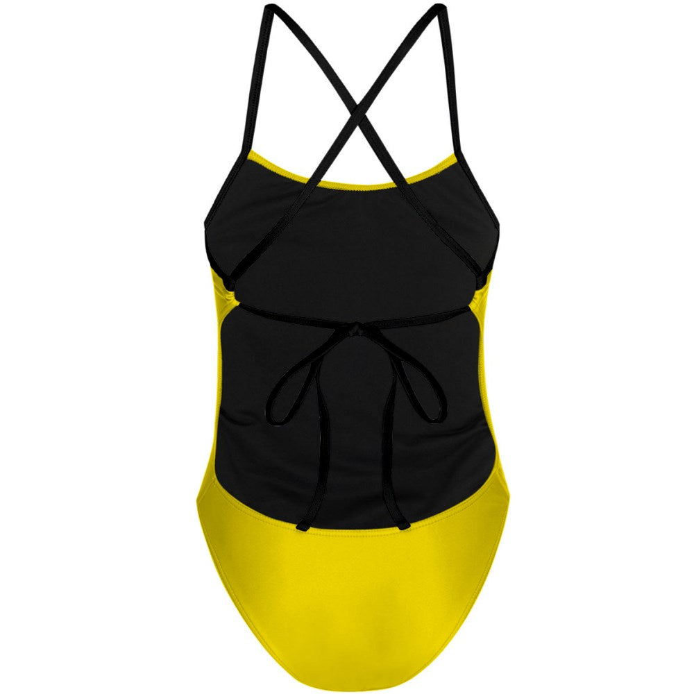Smiley Tieback One Piece Swimsuit for Women - Sexy High Cut Bathing Suit with Adjustable Straps | Perfect for Beach, Pool Party & Summer Vacation