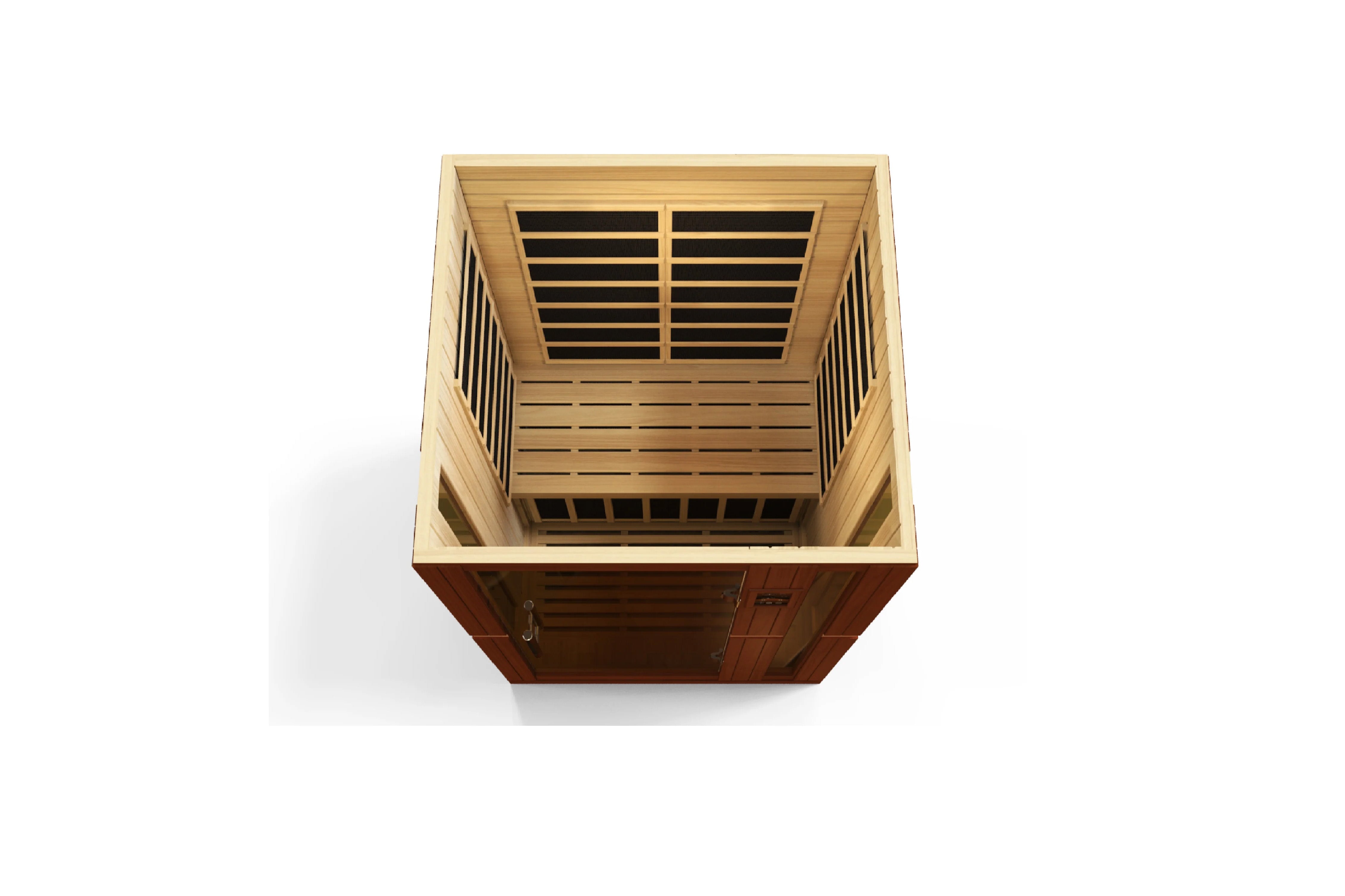 Golden Designs Vittoria 2-Person Low EMF FAR Infrared Sauna for Home Spa Relaxation & Detox Therapy