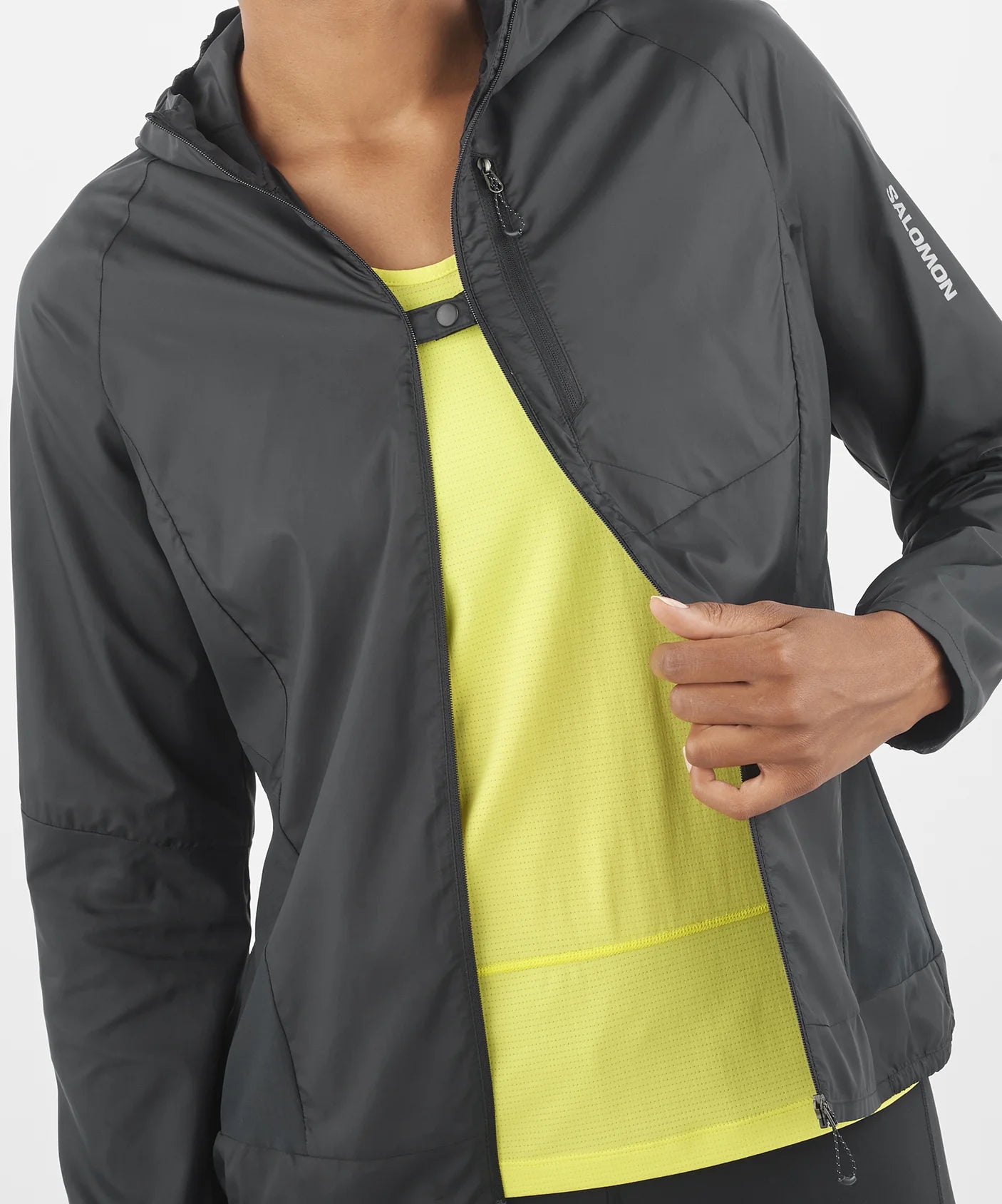 Bonatti Women's Cross Wind Jacket Hoodie - Lightweight Waterproof Windbreaker for Hiking, Running & Outdoor Activities