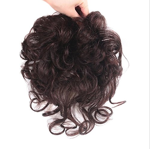100% Real Human Hair Topper for Women - Clip In Curly Hair Topper for Thinning Hair & Hair Loss - Jet Black - Perfect for Daily Wear, Special Occasions & Confidence Boosting