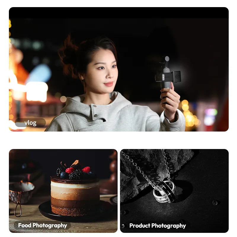 Ulanzi LM001 Magnetic Mini LED Light - Compact & Powerful Pocket Light for Photography, Videography, and Vlogging - Perfect for On-the-Go Content Creators and Outdoor Adventures