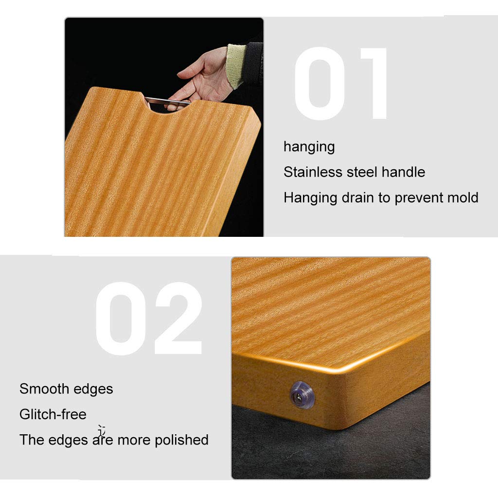 Premium Reversible Rectangular Solid Wood Cutting Board - 5 Sizes, Unpainted & Healthy for Chopping Vegetables, Fruits, and Meat | Perfect for Kitchen Prep, Serving, and Charcuterie Displays