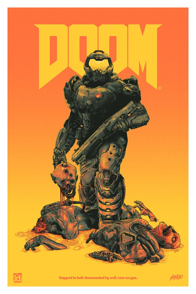 Doom (Lava Variant) Poster - High Quality Video Game Wall Art for Gamers & Collectors - Perfect for Bedroom, Game Room & Office Decor