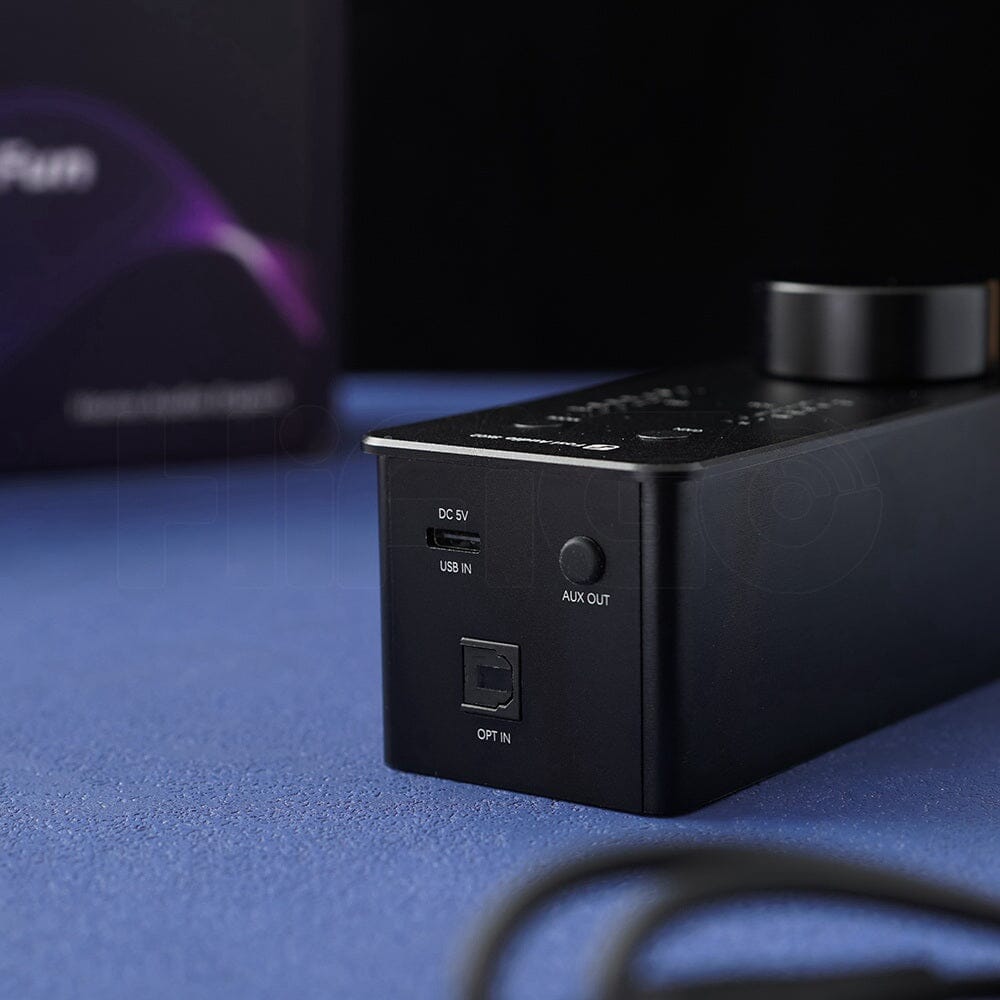 Fosi Audio SK02 ES9038Q2M Compact Desktop DAC & Headphone Amp - High-Resolution Audio for Home Office, Gaming & Music Studio
