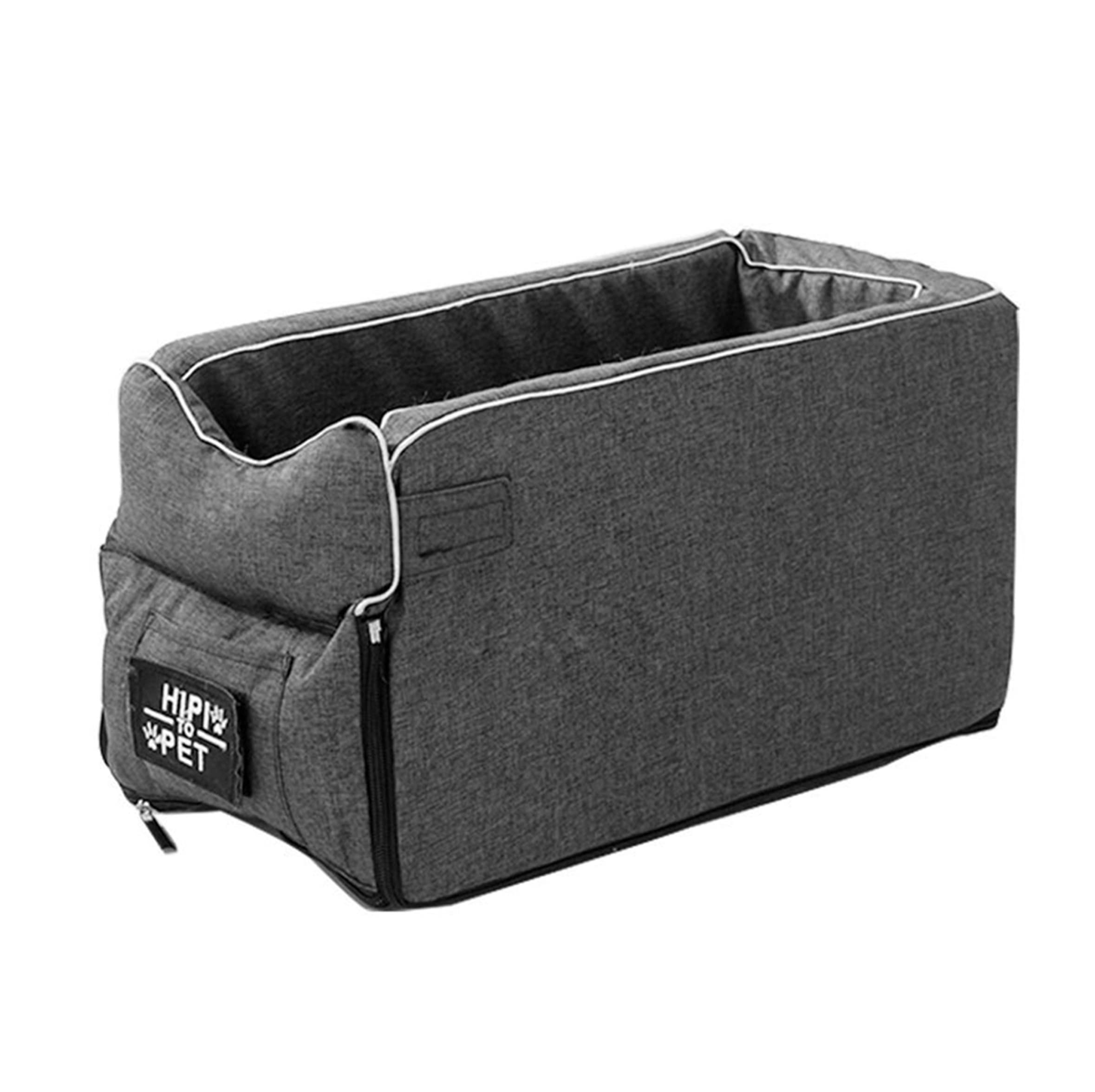 EYIIYE 2-in-1 Car Console Pet Nest & Dog Car Seat Cover - Portable Pet Booster Seat for Travel & Vacation - Safe & Comfortable Interactive Dog Car Seat for Road Trips & Daily Commutes