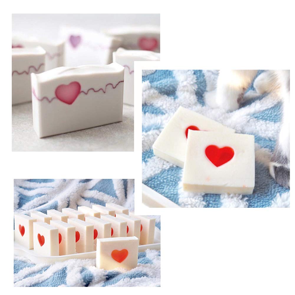 Heart-Shaped Silicone Candle Mold for DIY Candle Making - Tube Column Design for Candles, Jelly, Chocolate, Candy & Mousse Cakes - Perfect for Home Decor, Wedding Favors, and Craft Projects