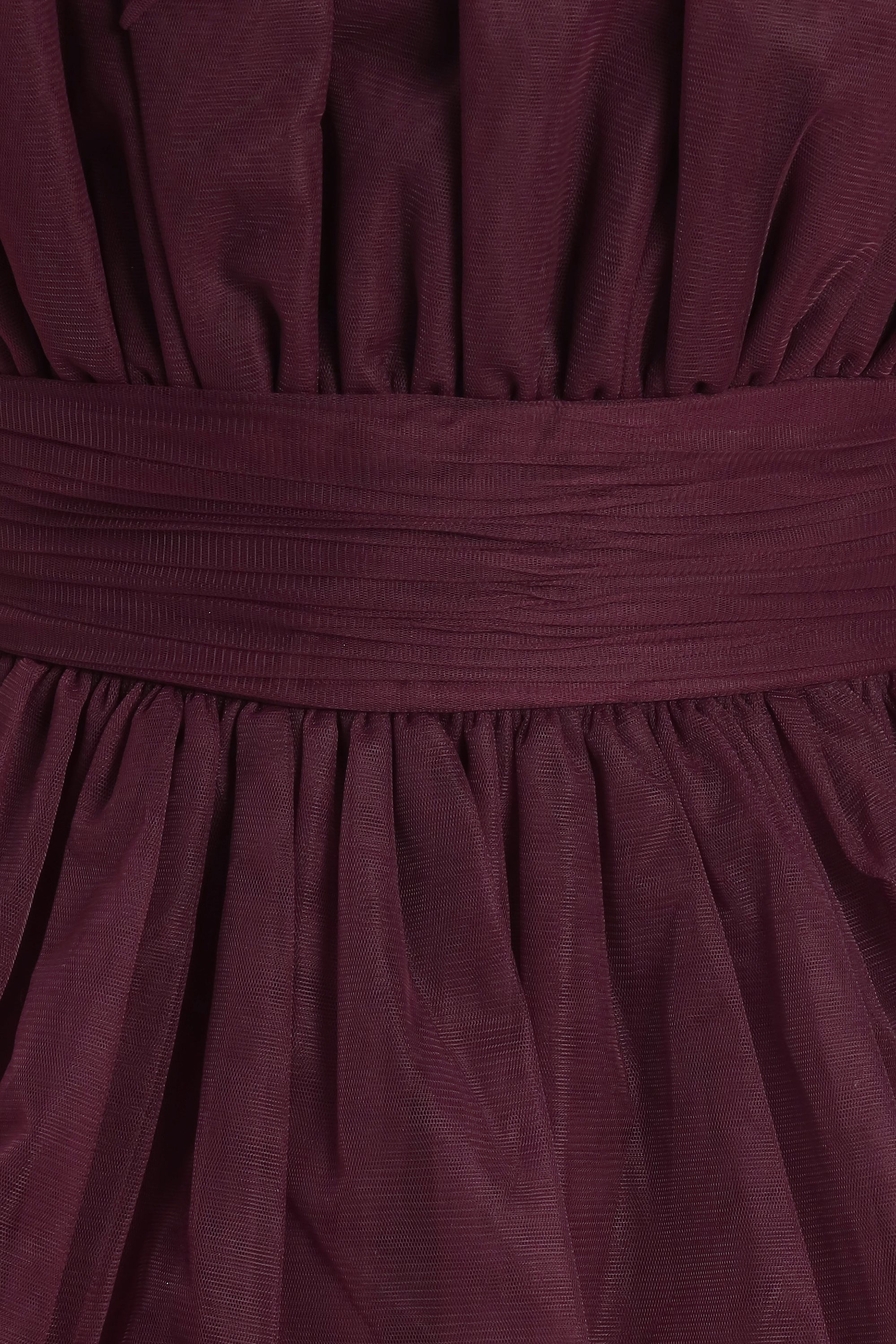Natalia Elegant Plum Tulle Maxi Dress for Women - Perfect for Weddings, Prom, and Evening Parties