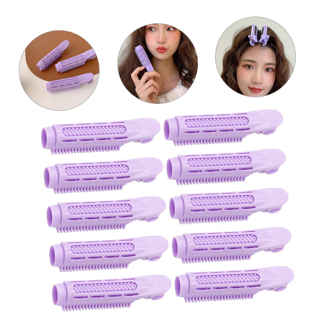 FOMIYES Hair Rollers for Short Hair - Volumizing Roller Clips & Grip Clips for Salon-Quality Styling | Perfect for Home Use, Parties & Special Occasions