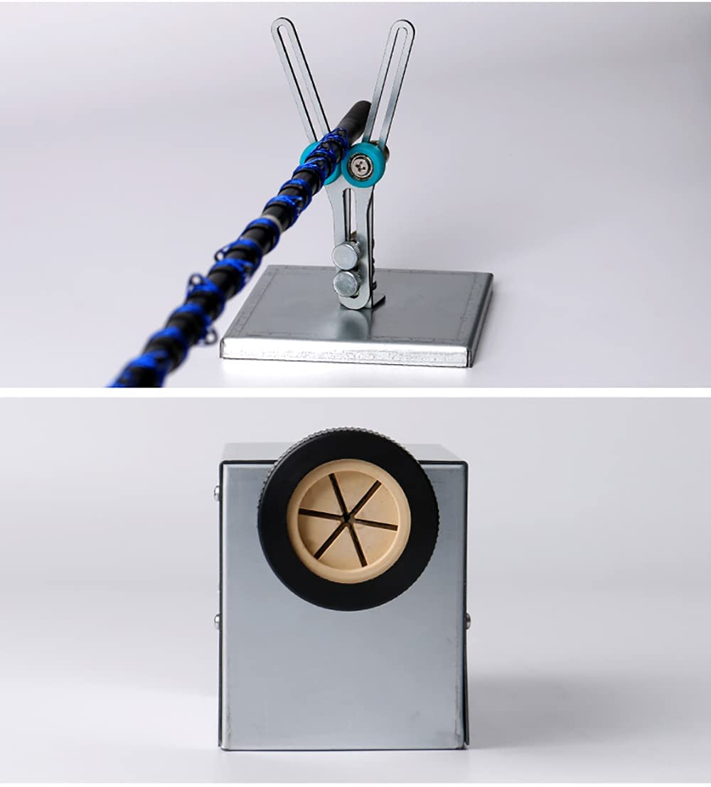 iDili Portable Electric Fishing Rod Winding Machine 0-60RPM - DIY Lure Rod Repair & Building Tool with Epoxy Glue Application | Perfect for Anglers, Rod Modifications, and Professional Fishing Gear Maintenance