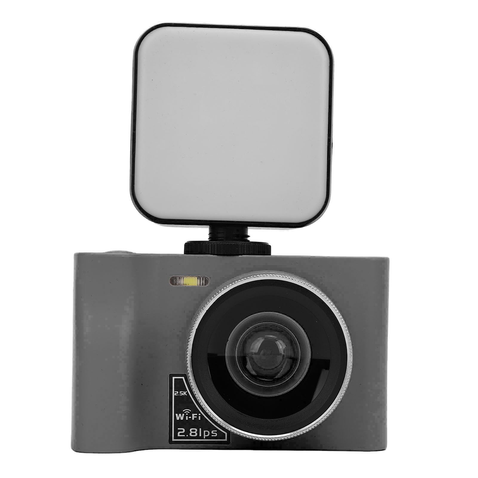 2.5K Vlogging Camera with Fill Light - 24MP 16X Digital Zoom Compact Digital Camera for Beginners & Teens, Webcam with Pause Function (Black) | Perfect for YouTube Videos, Travel Photography & Live Streaming