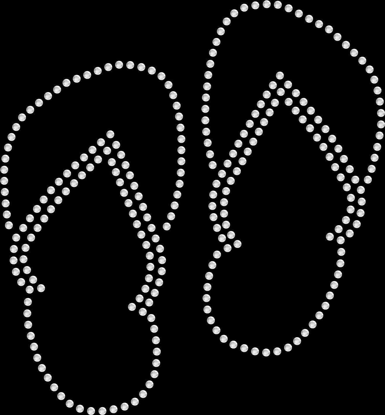 Sparkly Rhinestone Iron-On Transfers for DIY Flip Flops - Beach Party, Summer Vacation & Girls Night Out Decorations