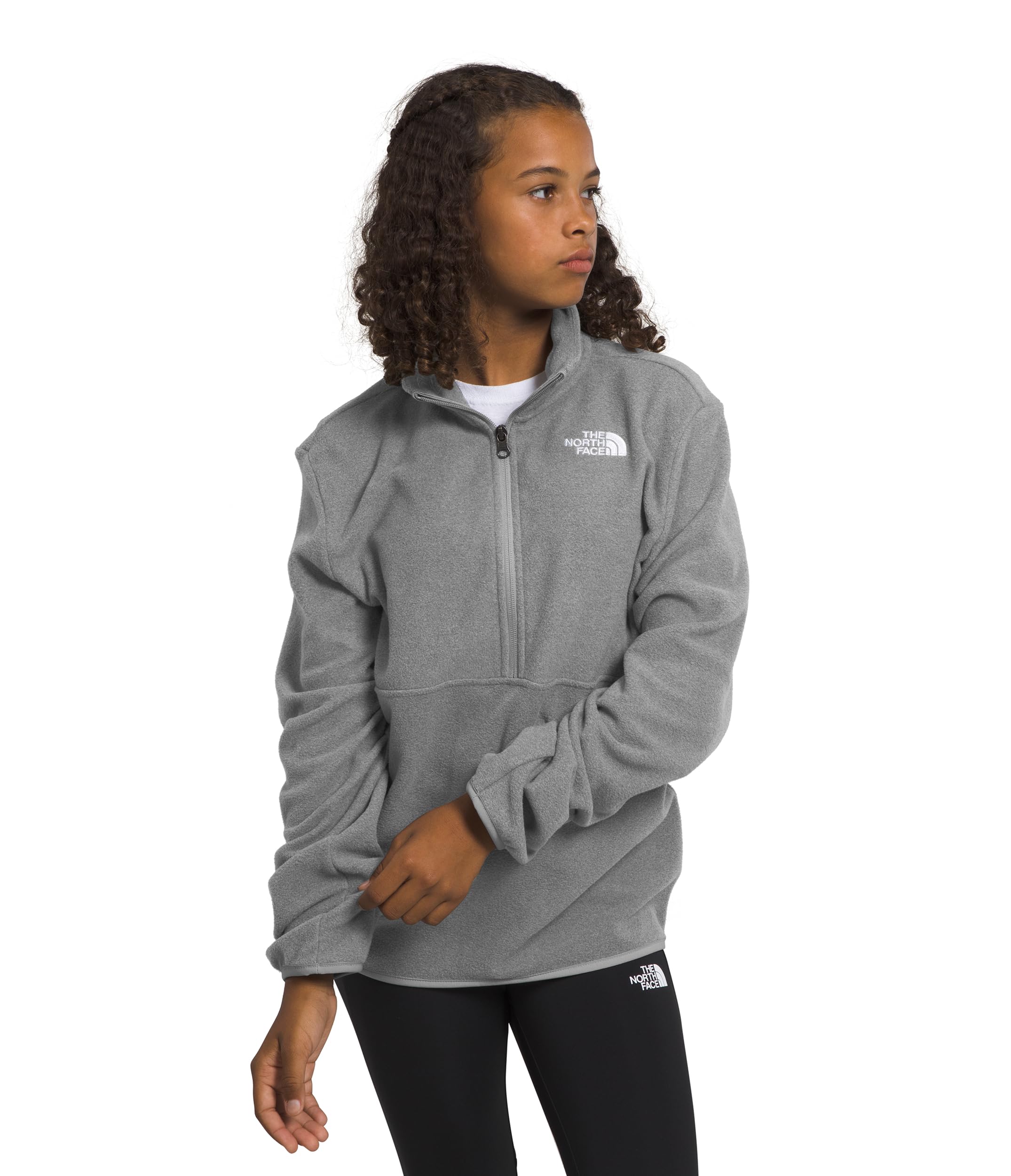 The North Face Teen Glacier Half Zip Fleece Pullover - Warm & Comfortable Winter Jacket for Outdoor Activities & School