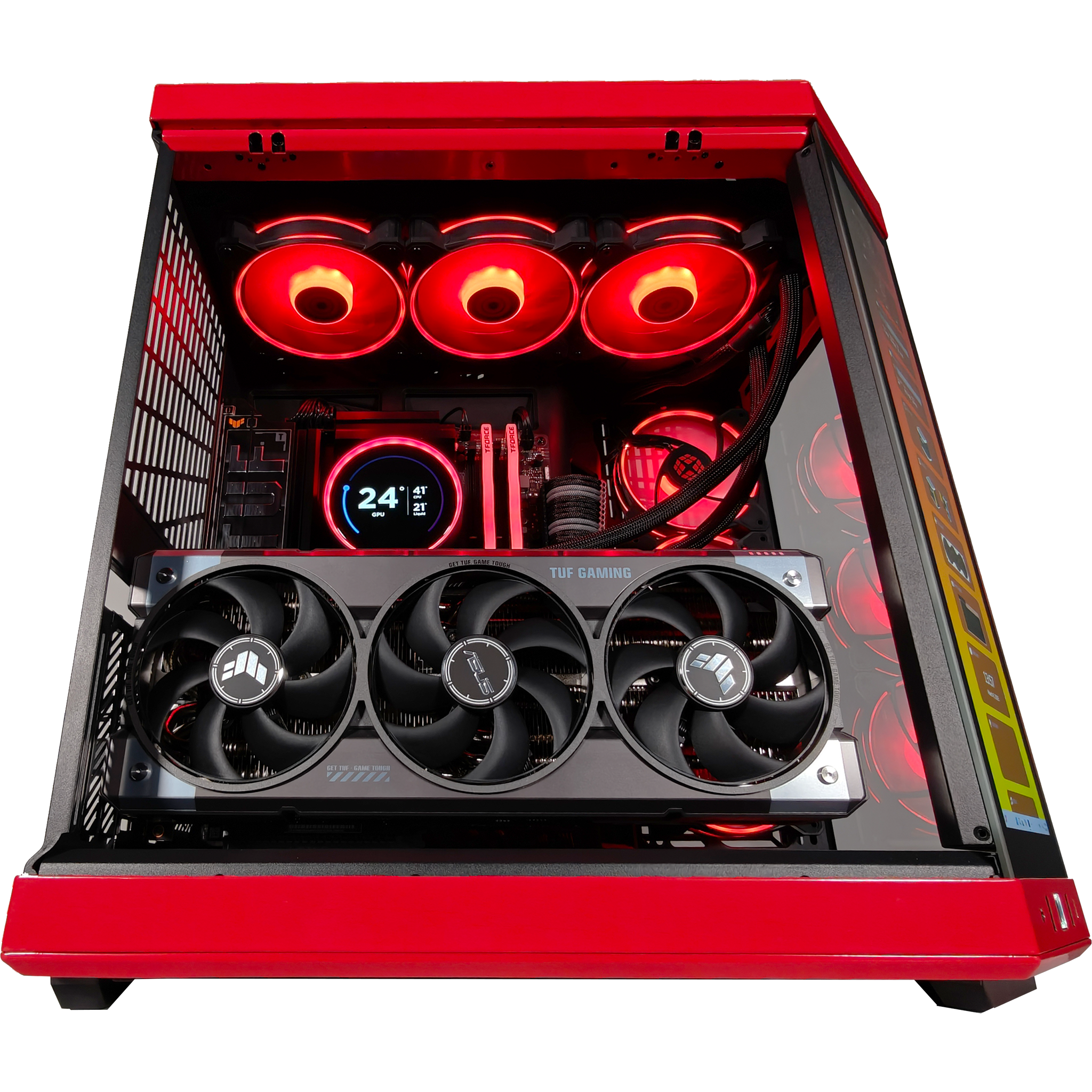 Y70 Red Eye Ultimate X3D Gaming PC - AMD Ryzen Processor, RTX Graphics, Ready to Ship for Esports & VR Gaming