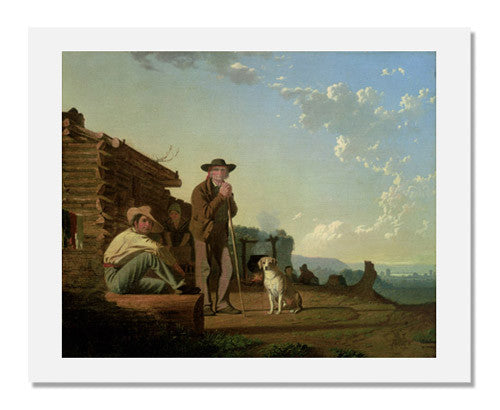 George Caleb Bingham The Squatters Painting - Western Frontier Art, American Folk Art, Historical Canvas Print - Perfect for Home Decor, Office Wall Art, and Western Art Collections
