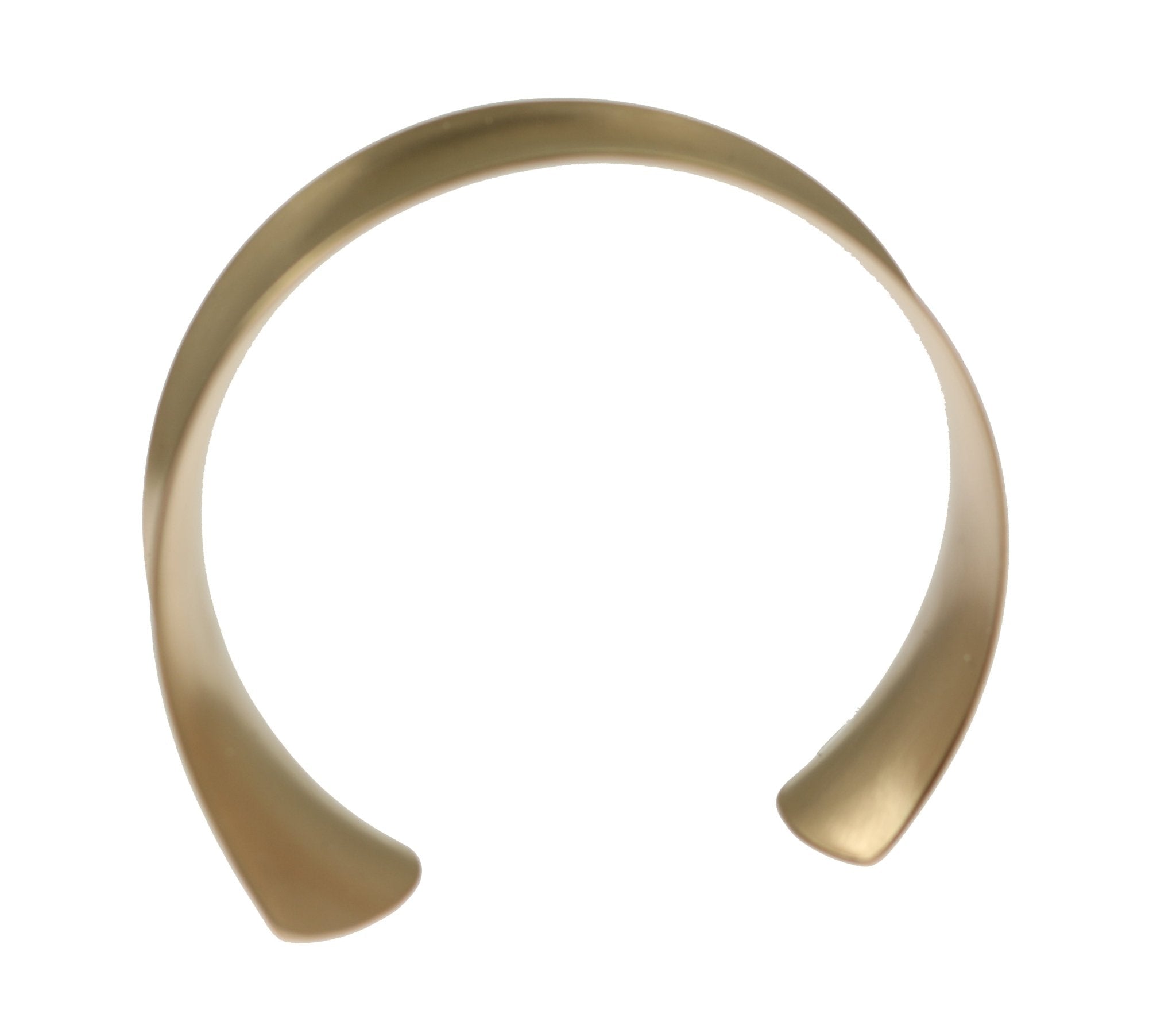 Elegant Tapered Brushed Bronze Anticlastic Cuff Bracelet - Perfect for Evening Wear, Weddings & Special Occasions