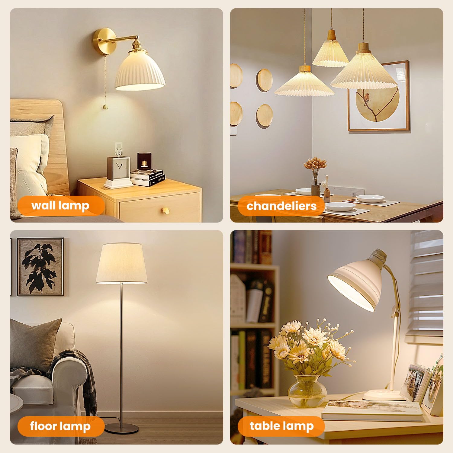 Rechargeable LED Light Bulbs with Remote Control, Timer & 3 Color Temperatures - Battery Operated Puck Lights for Wall Sconce (E12 Base, 2-Pack) - Perfect for Bedrooms, Closets, Stairways & Emergency Lighting