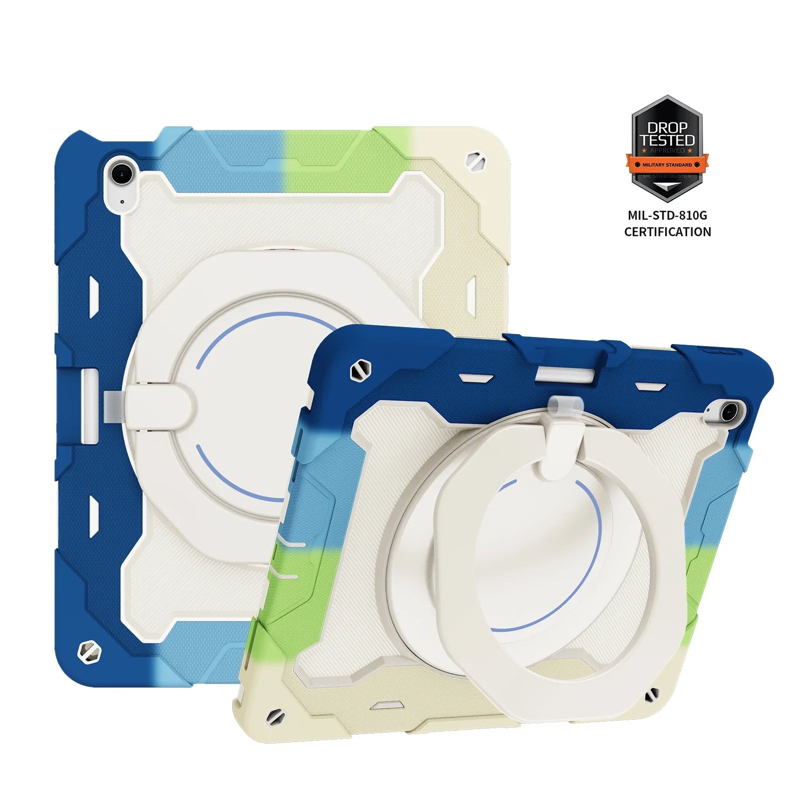 Kids iPad Air 6 13-inch 2024 Heavy Duty Rugged Shockproof Stand Case - Protective Cover for School, Travel & Outdoor Play