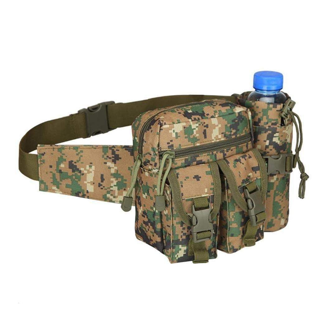 Military Tactical Hip Pack - Waterproof Outdoor Waist Bag for Camping, Hiking & Travel | Holds Water Bottle & Essentials | Perfect for Adventure, Sports & Daily Use