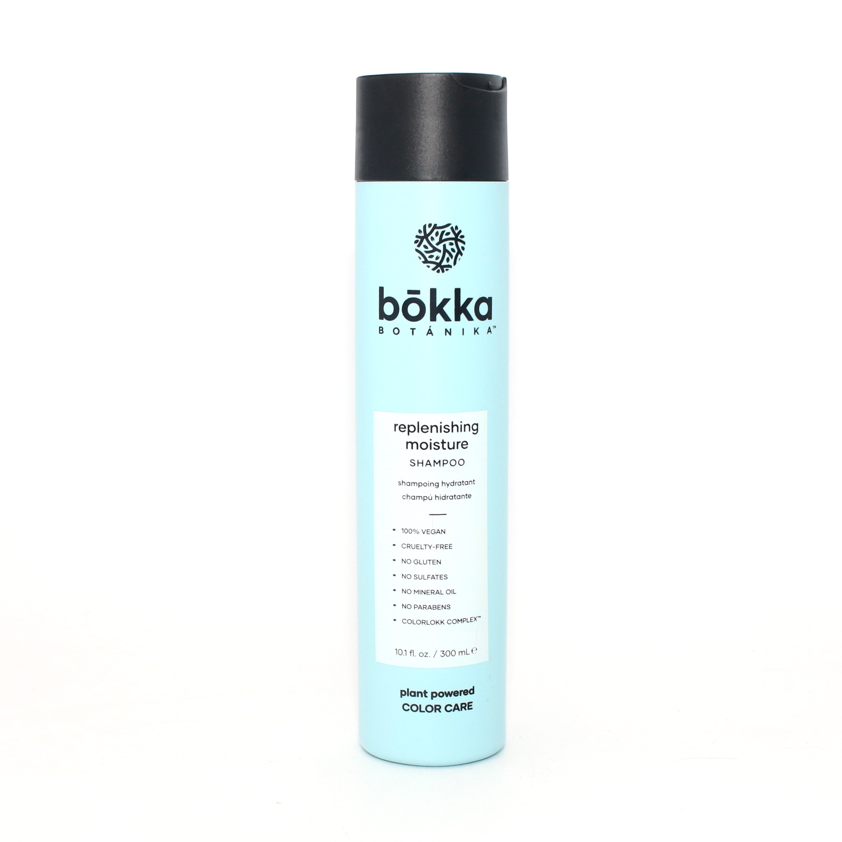 Bokka Botanika Replenishing Moisture Shampoo for Dry & Damaged Hair - 10.1 oz Hydrating Shampoo with Natural Botanicals - Perfect for Daily Hair Care & Scalp Nourishment