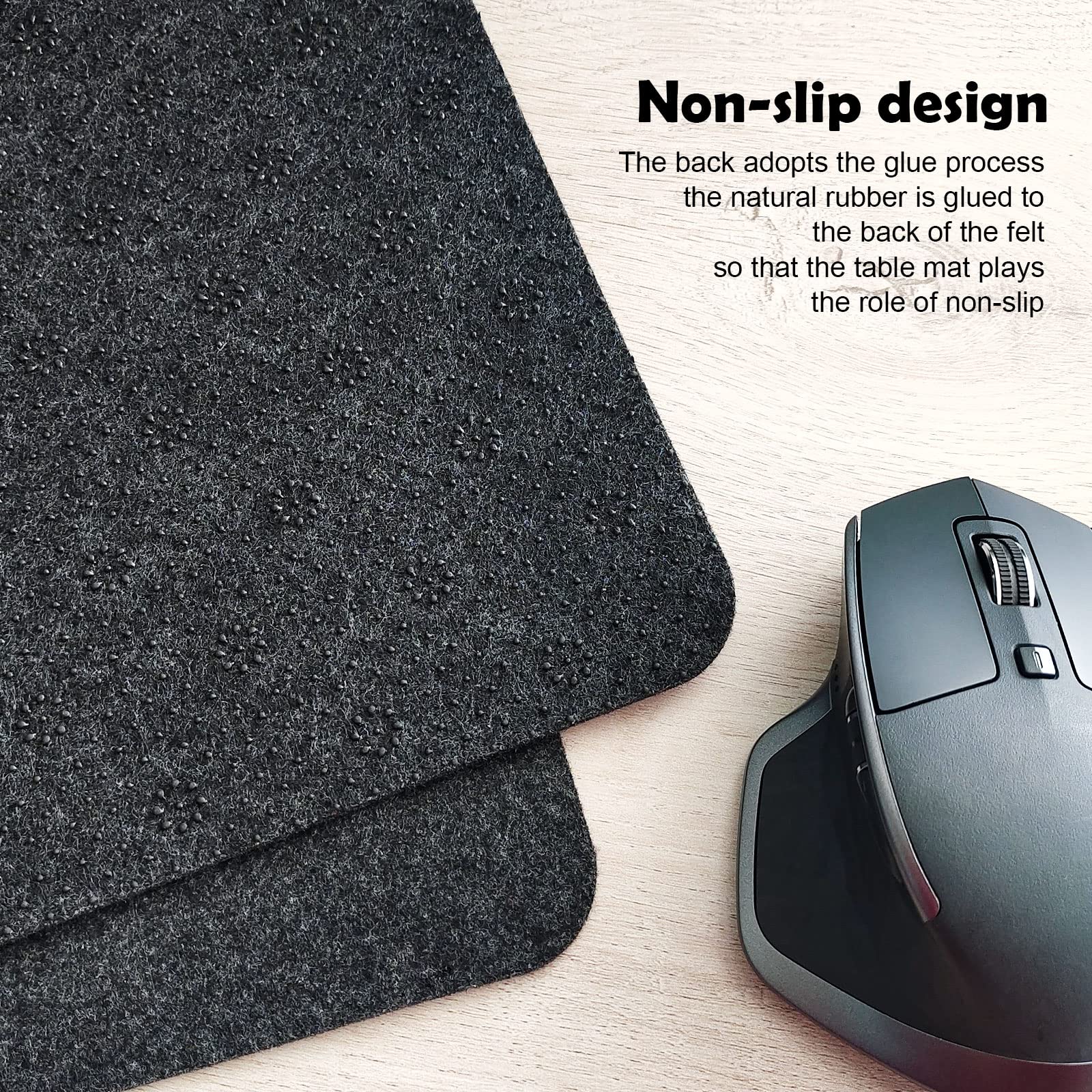 Premium Large Felt Desk Mat 39.4