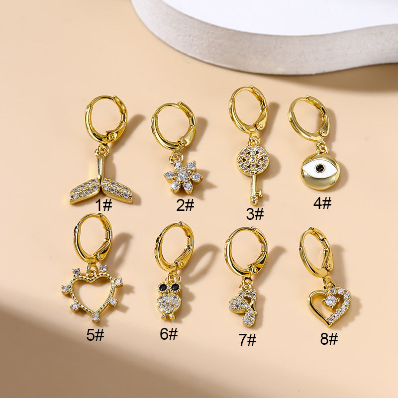18K Gold Evil Eye Hoop Earrings for Women - Hypoallergenic Dainty Eyeball Hoops - Perfect for Everyday Wear, Gift Giving & Spiritual Protection