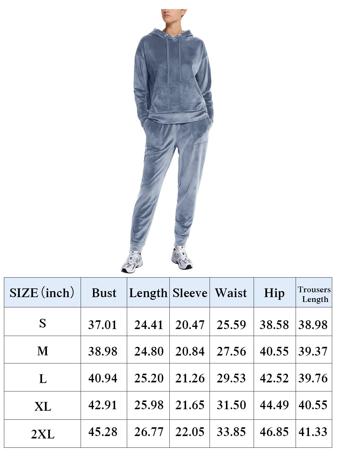 REORIA Women's Long Sleeve Hoodie & Jogger Pants Set - Solid Color Two Piece Tracksuit Outfit with Crewneck Sweatshirt | Perfect for Gym, Lounge & Casual Wear