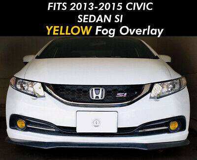 OEM Style Fog Lights for 2013-2015 Honda Civic 4DR Sedan - Durable Replacement Parts for Night Driving & Bad Weather Visibility