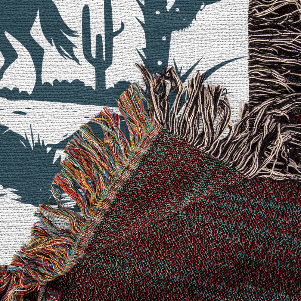 Cozy Woven Western Blanket - Soft & Durable Southwestern Style Throw for Couch, Bed, or Outdoor Camping - Perfect for Home Decor, Gifts, and Picnics