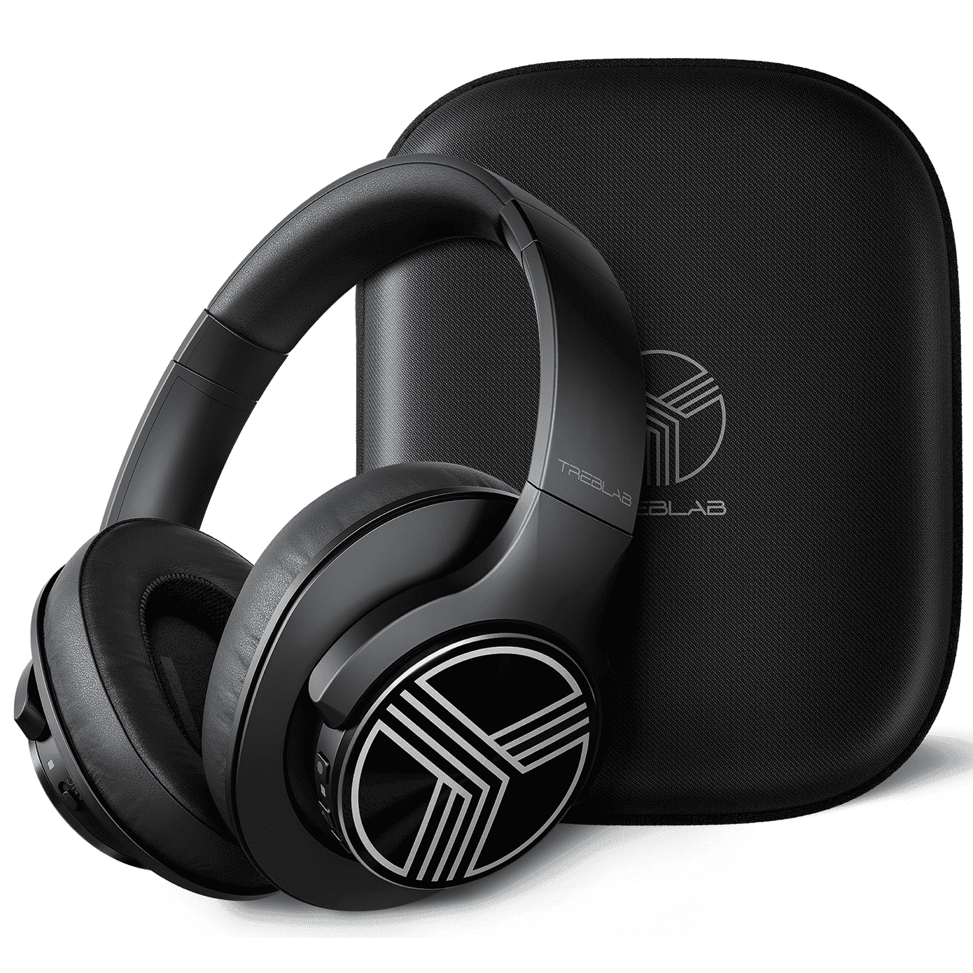 TREBLAB Z2 Wireless Bluetooth Headphones with Active Noise Cancelling - 35H Battery, HD Sound & Deep Bass, Foldable Over-Ear Design for Gym, Running, Travel & Workouts - Comfortable for Long Wear, Built-in Mic for Calls